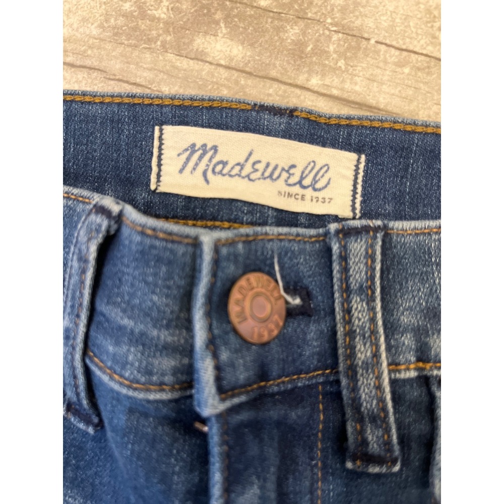 Madewell High Rise Crop Jeans Medium Wash Button Fly Women's Size‎ 29